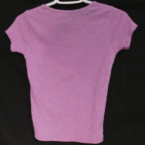 CARTER'S | size 10 | Cat and Mouse Print | Light Purple Short Sleeve Tee W/ Bow - Picture 3 of 14